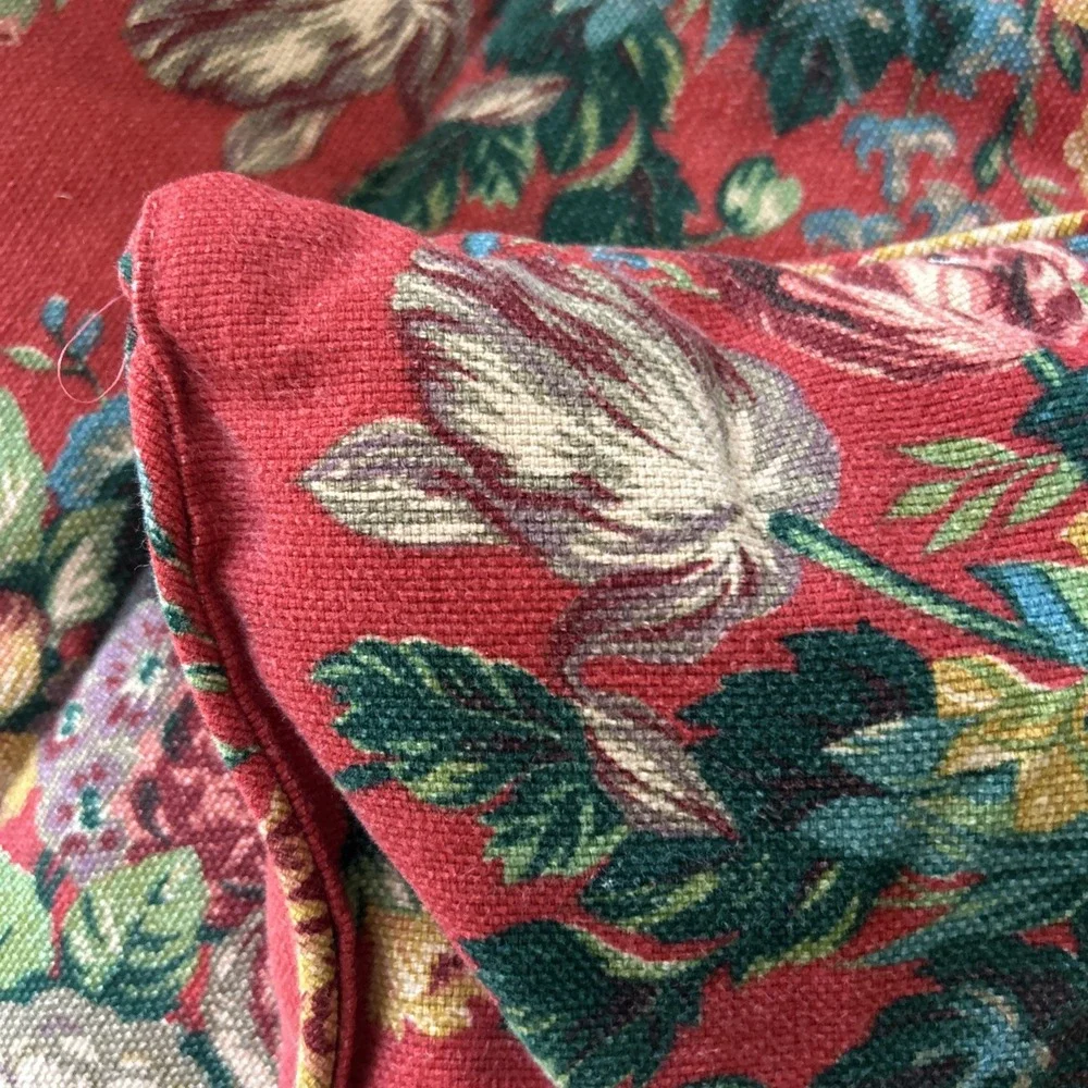 Ralph Lauren Vintage VTG Aylesbury Barkcloth Queen Full Comforter Bedspread
